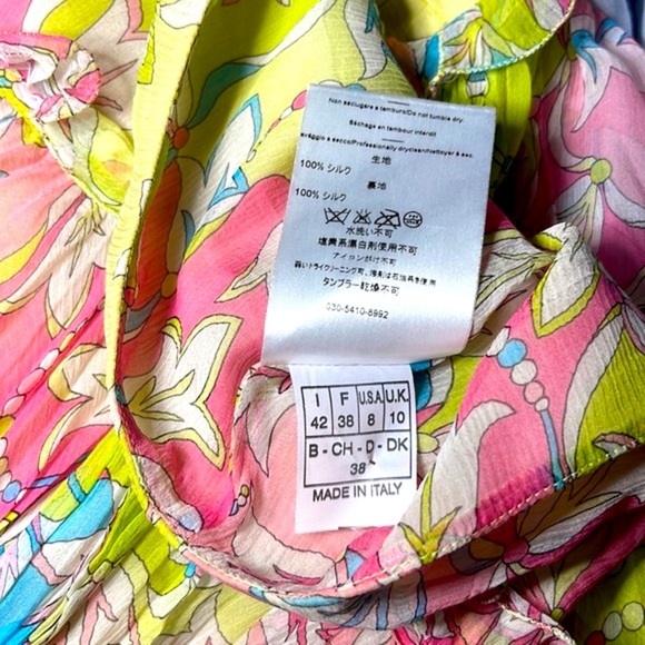 Emilio Pucci darling silk chiffon pleated skirt.  It floats! - Picture 4 of 6